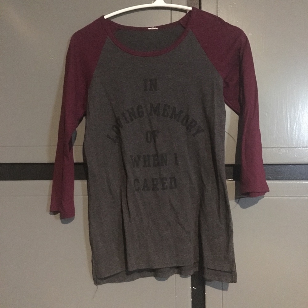 In Loving Memory of When I Cared Mid Sleeve shirt